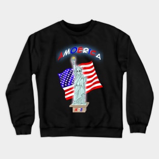 Amoerica the Land of the Free Crewneck Sweatshirt